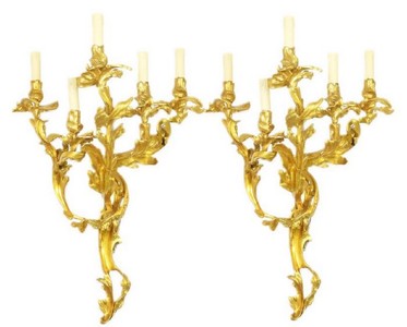 casa padrino barock wandkerzenhalter set wohnzimmer hotel restaurant club bar büro deko accessoires möbel