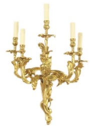 casa padrino barock wandkerzenhalter set wohnzimmer hotel restaurant club bar büro deko accessoires möbel