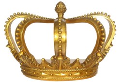 Casa Padrino corona deco barocco oro 55 x 33 x H. 38 cm - Accessori Decorativi in Stile Barocco