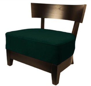Casa Padrino Luxury Lounge Club Armchair Dark Green / Dark Brown 73.5 x 66 x H. 74 cm - Luxury Collection