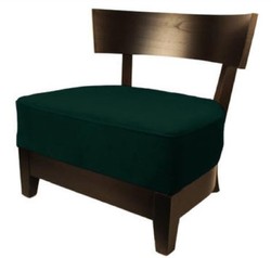 Casa Padrino sillón lounge club de lujo verde oscuro / marrón oscuro 73,5 x 66 x H. 74 cm - Colección de Lujo