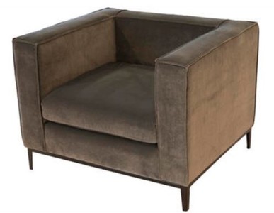 Casa Padrino Luxury Living Room Velvet Armchair Dark Gray / Black 90 x 75 x H. 66 cm - Living Room Furniture
