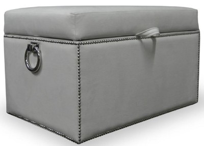 Casa Padrino Petto di Lusso con Seduta e Manici Rotondi 97 x 50 x H. 48 cm - Vari Colori - Panca Pieghevole Ammortizzata - Petto Panca - Qualità di Lusso