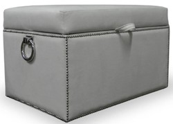 Casa Padrino Luxury Chest with Seat and Round Handles 97 x 50 x H. 48 cm - Various Colors - Cushioned Folding Bench - Chest Bench - Luxury Quality