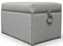 Casa Padrino Luxury Chest with Seat and Round Handles 97 x 50 x H. 48 cm - Various Colors - Cushioned Folding Bench - Chest Bench - Luxury Quality