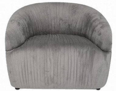 Casa Padrino luxury velvet armchair gray 83 x 83 x H. 66 cm - Living Room Furniture