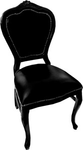 Casa Padrino Luxus Barock Esszimmer Stuhl Schwarz Leder Echtleder Gothic Black Leather Baroque Chair Furniture Möbel Stühle Interior Luxury Casa Padrino Luxus Barock Esszimmer Stuhl Schwarz Leder Echtleder Gothic Black Leather Baroque Chair Furniture Möbel Stühle Interior Luxury