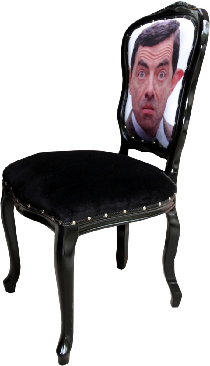Casa Padrino Luxus Barock Esszimmer Stuhl Karikatur Comic Schwarz Designer Baroque Chair Chairs Luxury Möbel Furniture Interior Casa Padrino Luxus Barock Esszimmer Stuhl Karikatur Comic Schwarz Designer Baroque Chair Chairs Luxury Möbel Furniture Interior