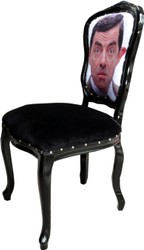 Chaise de salle à manger de luxe Casa Padrino Baroque Cartoon / Noir - Chaise design - Meubles design Chaise de salle à manger de luxe Casa Padrino Baroque Cartoon / Noir - Chaise design - Meubles design