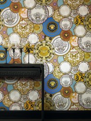 Papel pintado no tejido barroco diseñador Versace 349011 Les Etoiles de la Mer 2 multicolor - Papel Tapiz de Diseño - Alta Calidad