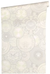Versace papier peint non tissés baroque designer 349014 Les Etoiles de la Mer 2 blanc / gris - Papier Peint Design - Haute Qualité
