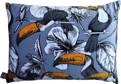 Casa Padrino almohada de lujo Toronto loros grises / multicolor de 35 x 55 cm - terciopelo más fino de calidad de lujo - Casa Padrino almohada de lujo Toronto loros grises / multicolor de 35 x 55 cm - terciopelo más fino de calidad de lujo -