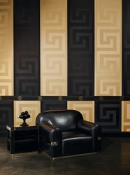 versace barock design tapete vliestapete borte bordüre greek 935224 wohnzimmer hotel restaurant club bar büro deko accessoires