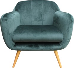 Casa Padrino Retro Salon Sillón Verde / Dorado - Silla de cóctel Silla de 1960 muebles
