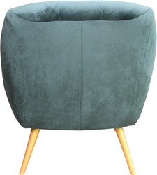 Casa Padrino Retro Salon Sillón Verde / Dorado - Silla de cóctel Silla de 1960 muebles