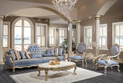 Casa Padrino ensemble de salle de séjour baroque de luxe - 1 Canapé Chesterfield & 1 Table Basse & 2 Chaises de Salon & 1 Table d'Appoint - Meubles de Salon Baroques Casa Padrino ensemble de salle de séjour baroque de luxe - 1 Canapé Chesterfield & 1 Table Basse & 2 Chaises de Salon & 1 Table d'Appoint - Meubles de Salon Baroques