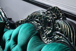 Casa Padrino Divano Chesterfield Barocco di Lusso Verde / Nero / Oro 240 x 88 x H. 105 cm - Mobili per Soggiorno in Stile Barocco Casa Padrino Divano Chesterfield Barocco di Lusso Verde / Nero / Oro 240 x 88 x H. 105 cm - Mobili per Soggiorno in Stile Barocco
