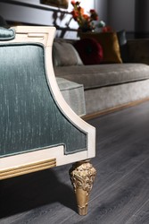 Casa Padrino Fauteuil Baroque de Luxe Turquoise / Blanc / Or 70 x 80 x H. 112 cm - Mobilier de Salon Baroque Casa Padrino Fauteuil Baroque de Luxe Turquoise / Blanc / Or 70 x 80 x H. 112 cm - Mobilier de Salon Baroque