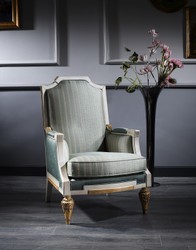 Casa Padrino Fauteuil Baroque de Luxe Turquoise / Blanc / Or 70 x 80 x H. 112 cm - Mobilier de Salon Baroque Casa Padrino Fauteuil Baroque de Luxe Turquoise / Blanc / Or 70 x 80 x H. 112 cm - Mobilier de Salon Baroque