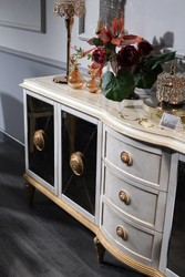 casa padrino luxus barock wohnzimmer set kommode schrank wohnzimmerschrank mit 3 spiegel wohnzimmer hotel restaurant club bar büro möbel wohnzimmermöbel