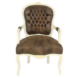 Salon Stuhl Braun Creme Brown Cream Chair Chairs Furniture Salon Stuhl Braun Creme Brown Cream Chair Chairs Furniture