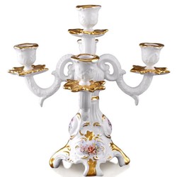 casa padrino luxus barock keramik kerzenhalter kerzenständer 5 flammig hotel kerzenhalter restaurant wohnzimmer kerzenhalter deko accessoires möbel