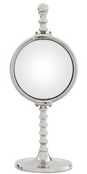 Casa Padrino Luxury Mirror Set Silver - 2 Table Mirrors with Convex Mirror Glass - Deco Accessories