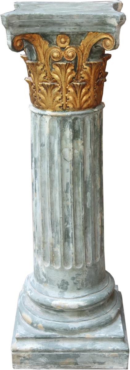 Colonna barocca Casa Padrino oro / verde 82,5 x 28 cm - Colonna stile antico Colonna barocca Casa Padrino oro / verde 82,5 x 28 cm - Colonna stile antico