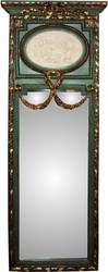 Casa Padrino Rococo Wall Mirror Gold W 59 x H 161 cm in Antique Green / Gold - Baroque Mirror Noble & Magnificent Casa Padrino Rococo Wall Mirror Gold W 59 x H 161 cm in Antique Green / Gold - Baroque Mirror Noble & Magnificent
