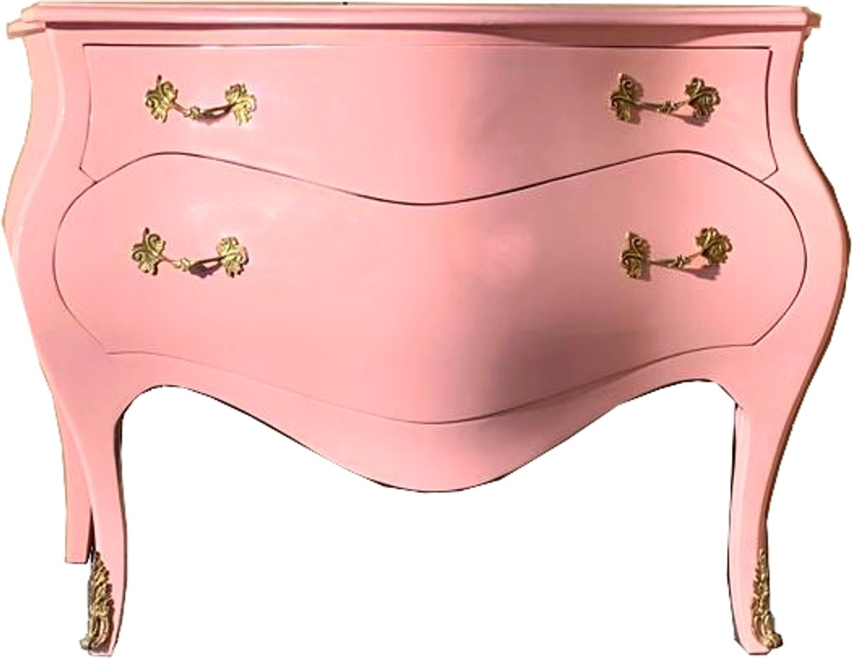 Commode Baroque Casa Padrino 120 cm rose / or - buffets meubles baroques Commode Baroque Casa Padrino 120 cm rose / or - buffets meubles baroques