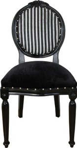 Casa Padrino Barock Esszimmer Stuhl Schwarz Weiß Streifen Black White Stripes Dinig Chair Chairs Furniture Interior Möbel Einrichtung Casa Padrino Barock Esszimmer Stuhl Schwarz Weiß Streifen Black White Stripes Dinig Chair Chairs Furniture Interior Möbel Einrichtung