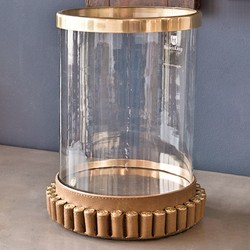 Chandeliers de luxe Casa Padrino en laiton vintage de style cartouches 24 x H. 31 cm - Accessoires de restaurant pour hôtel Hurricane lantern Chandeliers de luxe Casa Padrino en laiton vintage de style cartouches 24 x H. 31 cm - Accessoires de restaurant pour hôtel Hurricane lantern