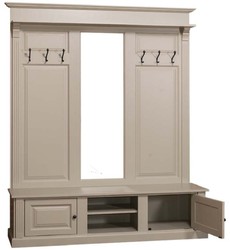casa padrino landhausstil garderobe, massivholz garderobe, landhausstil garderobenschrank mit spiegel, garderobenmöbel, landhausstil möbel, casa padrino möbel