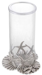Casa Padrino Luxus Kerzenleuchter Antik Silber Ø 20,5 x H. 31,5 cm - Luxus Deko Accessoires
