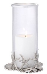 Casa Padrino luxury hurricane antique silver Ø 20.5 x H. 31.5 cm - Luxury Decoration Accessories
