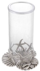 Casa Padrino luxury hurricane antique silver Ø 20.5 x H. 31.5 cm - Luxury Decoration Accessories
