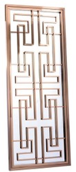 Casa Padrino specchio da parete di lusso in acciaio inossidabile oro rosa 85 x 6 x H. 220 cm - Specchio di Design - Specchio per Guardaroba - Specchio per Soggiorno