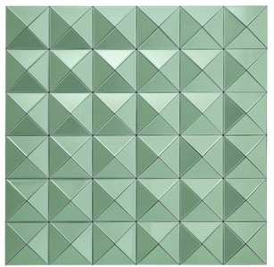Casa Padrino specchio di design verde 110 x 4 x H. 110 cm - Specchio da Parete di Lusso - Mobili di Design
