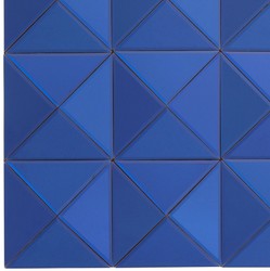 Casa Padrino espejo de diseño azul 110 x 4 x H. 110 cm - Espejo de Pared para Sala de Estar de Lujo - Muebles de Diseño