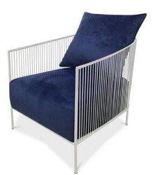 casa padrino luxus edelstahl samt sessel, designer sessel, wohnzimmer samt sessel, hotel sessel, restaurant sessel, club sessel, bar sessel, büro sessel, möbel wohnzimmermöbel, luxus möbel