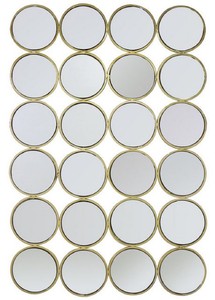 Casa Padrino specchio da parete di lusso in acciaio inossidabile oro 80 x H. 120 cm - Specchio di Design - Collezione di Lusso