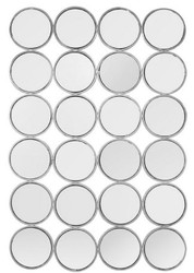 Casa Padrino specchio da parete di lusso in acciaio inossidabile argento 80 x H. 120 cm - Specchio di Design - Collezione di Lusso
