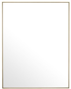 Casa Padrino Luxus Spiegel / Wandspiegel Messingfarben 180 x H. 140 cm - Garderobenspiegel - Wohnzimmer Spiegel - Luxus Qualität