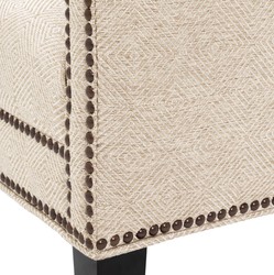 Casa Padrino poltrona da salotto di lusso sabbia / nero / ottone 75 x 80 x H. 75 cm - Mobili di Lusso