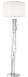 luxus stehleuchte, luxus stehlampe, stehleuchte mit kristallglas, stehleuchte silber, runde stehlampe, silberne lampe, wohnzimmer lampe, designer stehleuchte