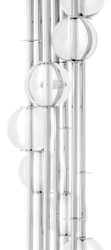 luxus stehleuchte, luxus stehlampe, stehleuchte mit kristallglas, stehleuchte silber, runde stehlampe, silberne lampe, wohnzimmer lampe, designer stehleuchte