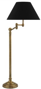 Casa Padrino luxury floor lamp with swivel arm vintage brass / black Ø 58 x H. 148 cm - Luxury Collection