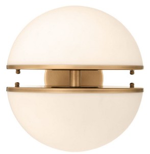 Casa Padrino Luxus Wandleuchte Antik Messingfarben / Weiß 30 x 40 x H. 30 cm - Hotel & Restaurant Lampe