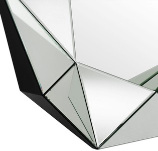 Casa Padrino Luxus Wandspiegel 105 x 10 x H. 100 cm - Garderoben Spiegel - Wohnzimmer Spiegel - Luxus Kollektion