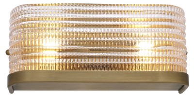 Casa Padrino Luxus Wandleuchte Antik Messingfarben 29,5 x 11,5 x H. 12,5 cm - Wohnzimmerlampe mit Glas Lampenschirm